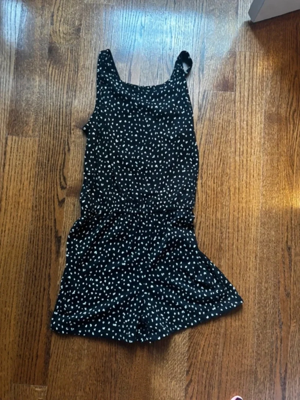 Old Navy Black Polka Dot Romper